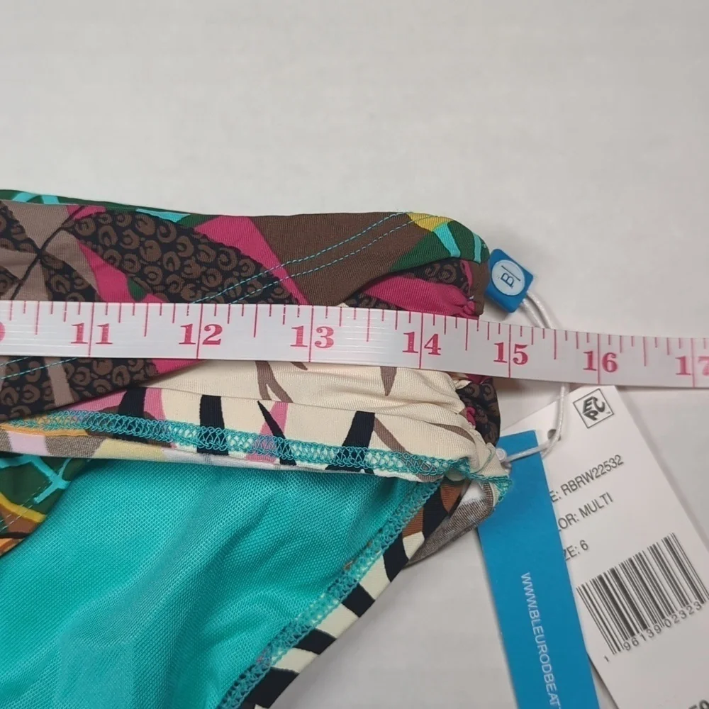 Bleu by Rod Beattie Women's Hipster Bikini Swim Bottom, Multi Floral, Size 6